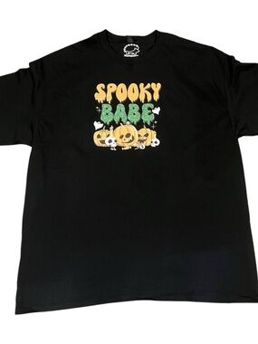 Spooky Babe Black Tshirt XLarge